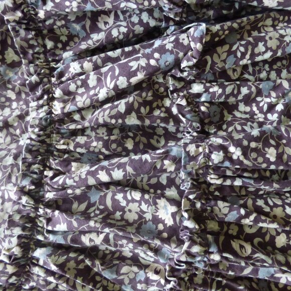 VINTAGE VICTORIAS SECRET MODA INTERNATIONAL FLORAL FULL TIERED SHORT SKIRT 14 - Picture 9 of 13